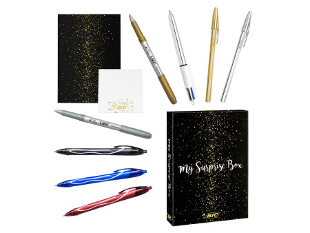 BIC Kit d'écriture 'My Surprise Box' avec carnet de notes
