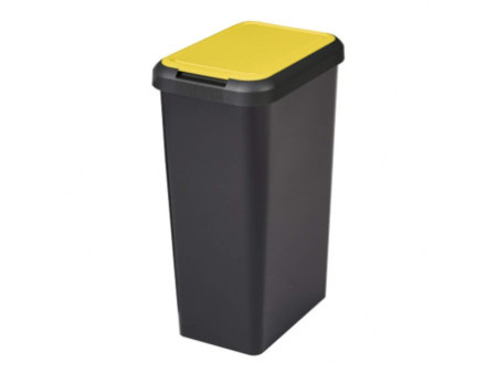 CEP Poubelle de tri sélectif Touch & Lift, 45 litres, jaune