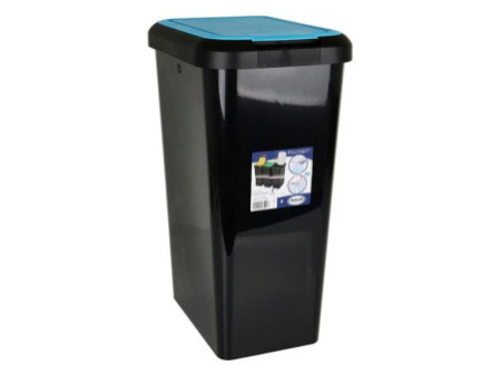 CEP Poubelle de tri sélectif Touch & Lift, 45 litres, bleu