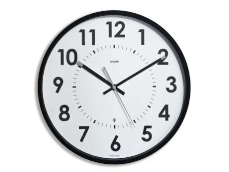 CEP Orium Horloge radiopilotée Abyliss, analogique, noir