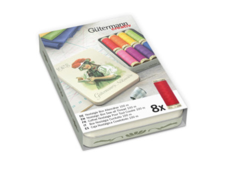 Gütermann Set de fils à coudre 'Couleurs vives', 8 bobines