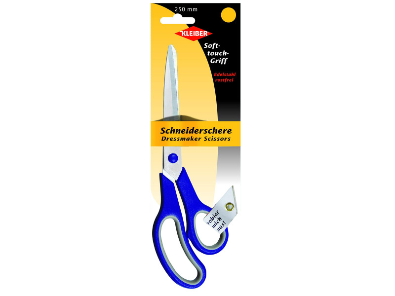 KLEIBER Ciseaux de tailleur 'Soft-Touch', 250 mm, bleu