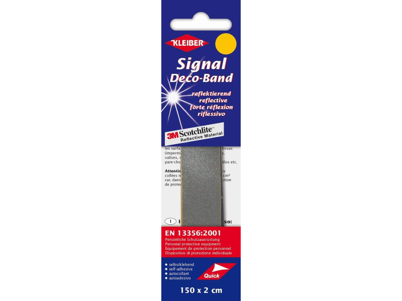 KLEIBER Bande de sécurité 'Signal-Deco-Band', argent