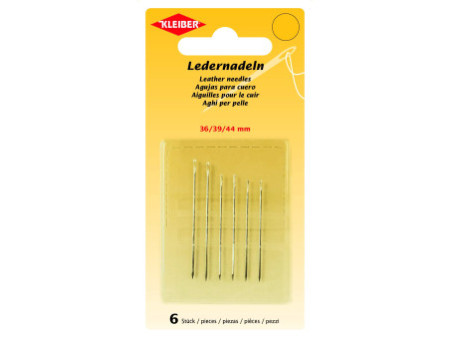 KLEIBER Set d'aiguilles pour cuir, 6 pièces