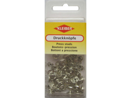 KLEIBER Bouton pression, différentes tailles, argent