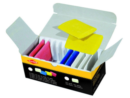 KLEIBER Craie de tailleur, set de 10, couleurs assorties