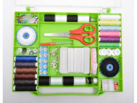 KLEIBER Boîte à couture universelle, 111 pièces, vert