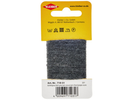 KLEIBER Fil à repriser, 20 m, gris foncé