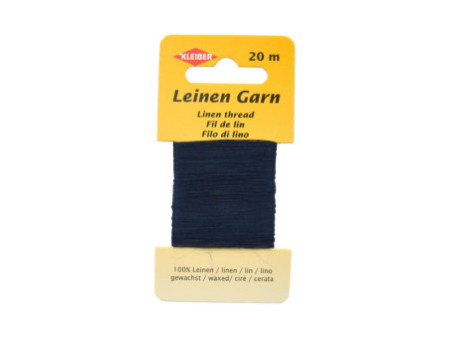 KLEIBER Fil de lin, 20 m, bleu foncé