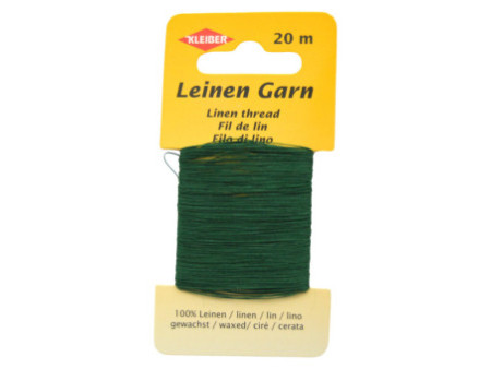 KLEIBER Fil de lin, 20 m, vert foncé