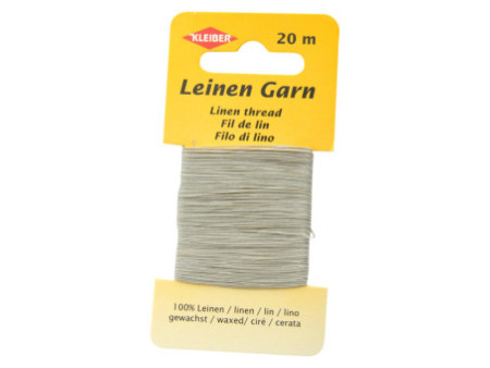 KLEIBER Fil de lin, 20 m, gris clair