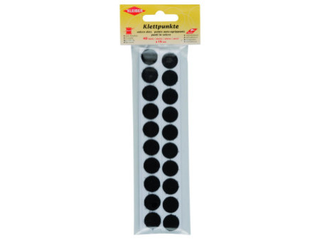 KLEIBER Pastilles auto-agrippantes, diamètre : 16 mm, noir