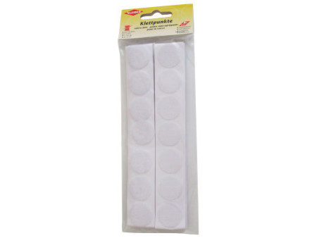 KLEIBER Pastilles auto-agrippantes, diamètre : 16 mm, blanc