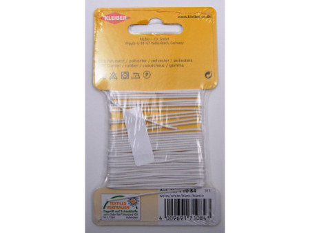 KLEIBER Cordon élastique, 1,4 mm x 5 m, blanc