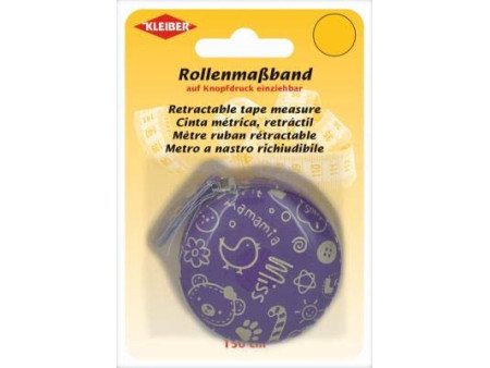 KLEIBER Mètre ruban rétractable, 150 cm, violet