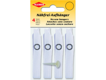 KLEIBER Attache-torchons sans couture, polyester, blanc