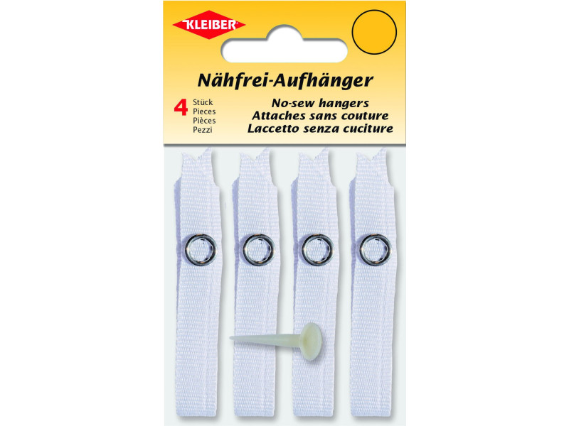 KLEIBER Attache-torchons sans couture, polyester, blanc