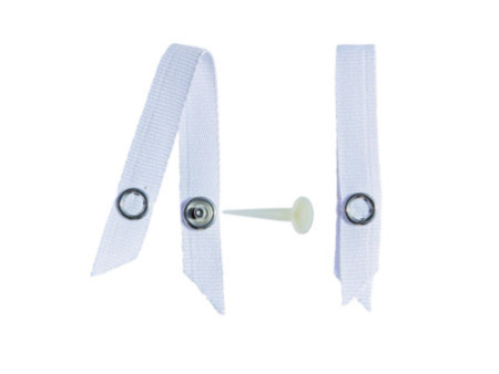 KLEIBER Attache-torchons sans couture, polyester, blanc