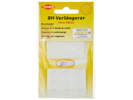 KLEIBER Rallonge de soutien-gorge, largeur: 55 mm, blanc