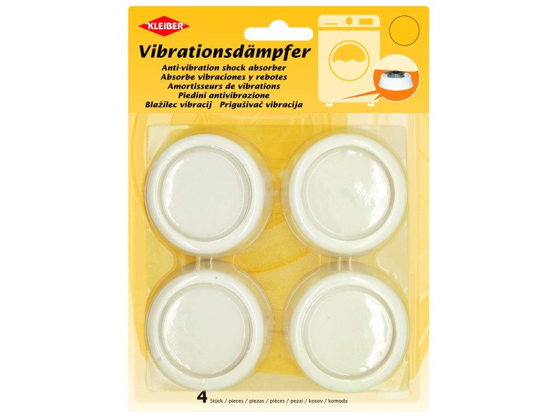 KLEIBER Amortisseurs de vibrations, diamètre : 65 mm, blanc