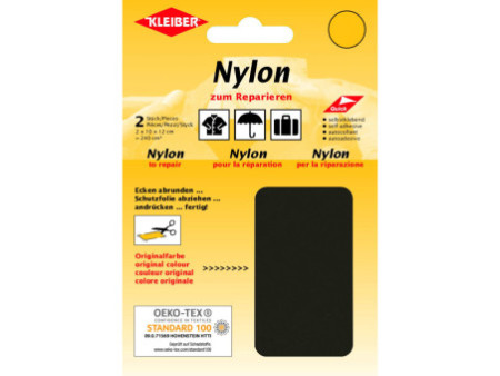 KLEIBER Pièce de réparation nylon, autocollant, marron