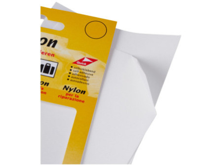 KLEIBER Pièce de réparation nylon, autocollant, blanc