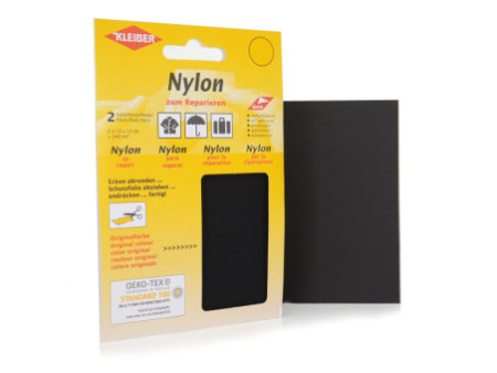 KLEIBER Pièce de réparation nylon, autocollant, noir