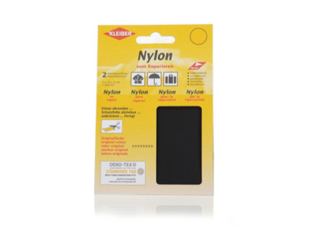 KLEIBER Pièce de réparation nylon, autocollant, noir