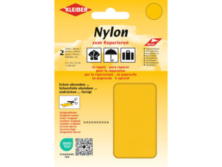KLEIBER Pièce de réparation nylon, autocollant, jaune