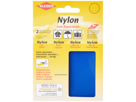 KLEIBER Pièce de réparation nylon, autocollant, bleu roi