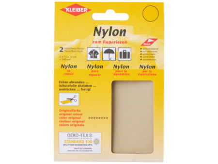 KLEIBER Pièce de réparation nylon, autocollant, gris clair