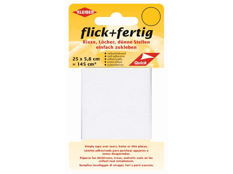 KLEIBER Set de réparation Flick + Fertig, blanc
