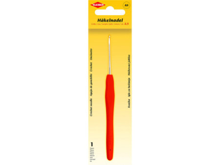 KLEIBER Crochet, taille 2,5, manche plastique, orange