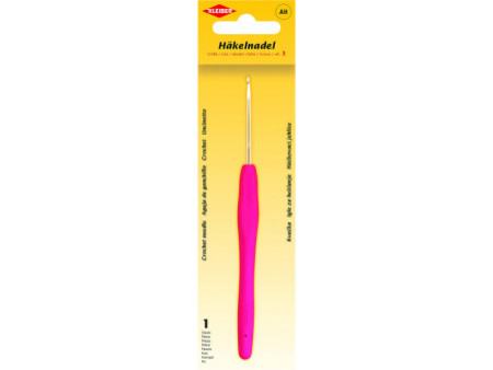 KLEIBER Crochet, taille 3, manche plastique, rose vif