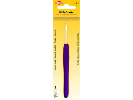 KLEIBER Crochet, taille 5, manche plastique, bordeaux
