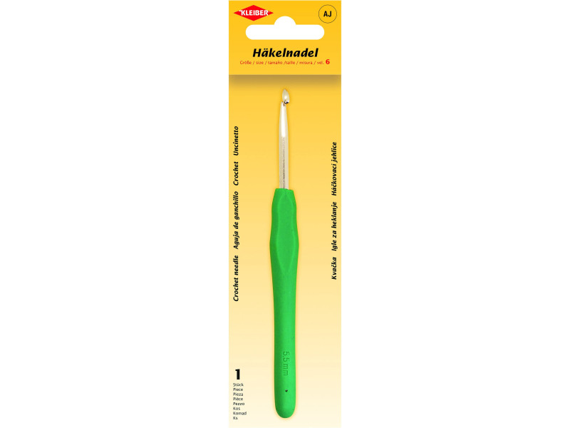KLEIBER Crochet, taille 5,5, manche plastique, vert