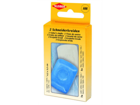 KLEIBER Craie de tailleur, set de 2, blanc/bleu