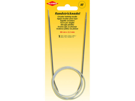 KLEIBER Aiguille à tricoter circulaire, 800 mm x 2,5 mm
