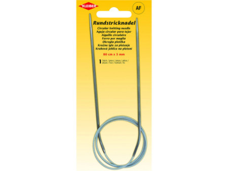 KLEIBER Aiguille à tricoter circulaire, 800 mm x 3,0 mm