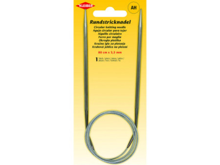 KLEIBER Aiguille à tricoter circulaire, 800 mm x 4,5 mm