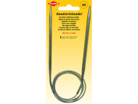 KLEIBER Aiguille à tricoter circulaire, 800 mm x 5,0 mm