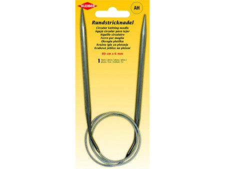 KLEIBER Aiguille à tricoter circulaire, 800 mm x 6,0 mm