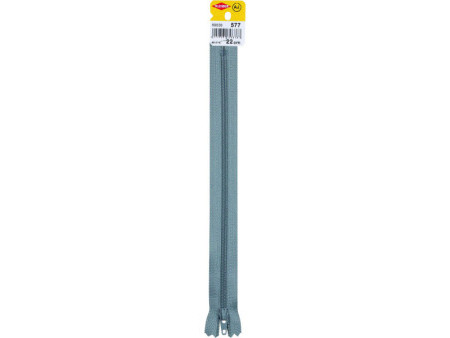 KLEIBER Fermeture zip, plastique, longueur: 220 mm, gris