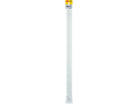 KLEIBER Fermeture zip, plastique, longueur: 350 mm, blanc