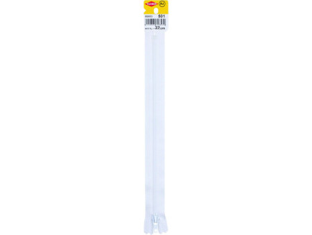 KLEIBER Fermeture zip, plastique, longueur: 220 mm, blanc