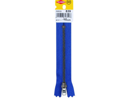 KLEIBER Fermeture à zip, métal, longueur: 100 mm, bleu jeans