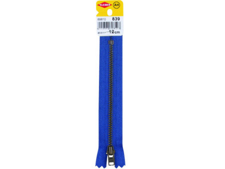 KLEIBER Fermeture à zip, métal, longueur: 120 mm, bleu jeans