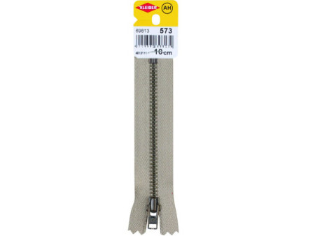 KLEIBER Fermeture à zip, métal, longueur: 100 mm, beige