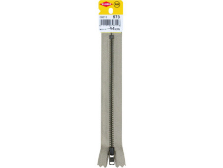 KLEIBER Fermeture à zip, métal, longueur: 140 mm, beige