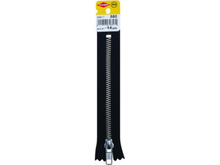 KLEIBER Fermeture à zip, métal, longueur: 140 mm, noir